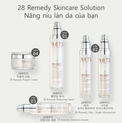 Bộ Dưỡng Ẩm- Phục Hồi- Tái Tạo Da NoTS 28 Remedy Full Set - Image 1
