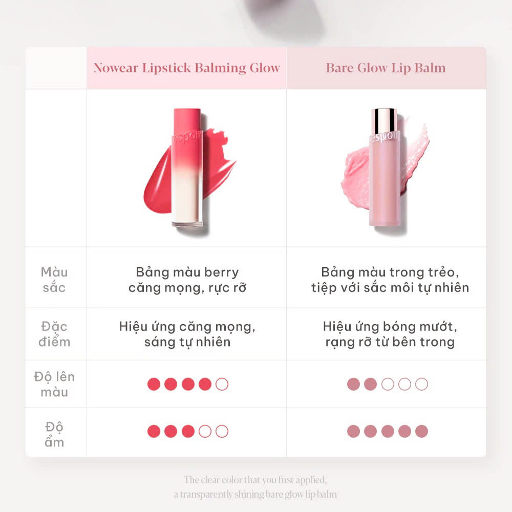 [NEW] Son Dưỡng Có Màu Espoir Bare Glow Lip Balm 3gr - Image 8