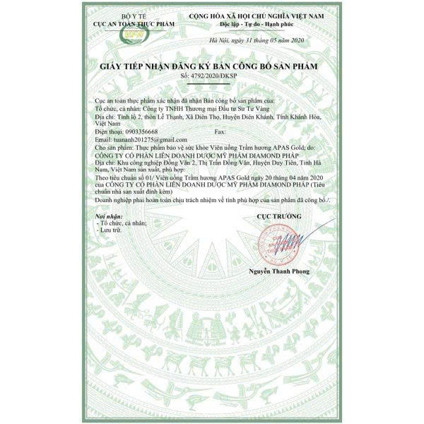 Viên Uống Trầm Hương APAS GOLD - Image 5