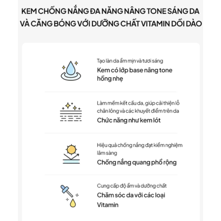 Kem Chống Nắng Nâng Tone Dưỡng Trắng Da Tocobo Vita Tone Up Sun Cream SPF50+ PA++++ - Image 5