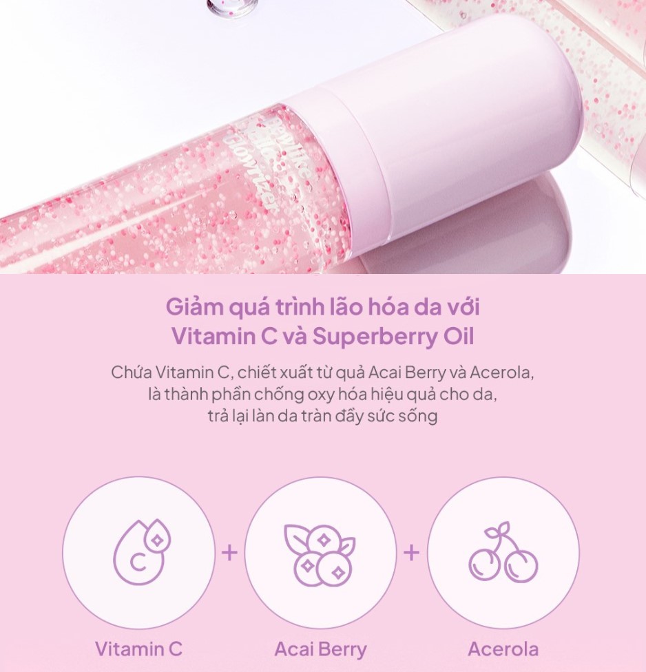 Kem Lót Dạng Gel Dưỡng Ẩm Bắt Sáng Espoir Dewlike Jello Glowrizer 40ml - Image 1