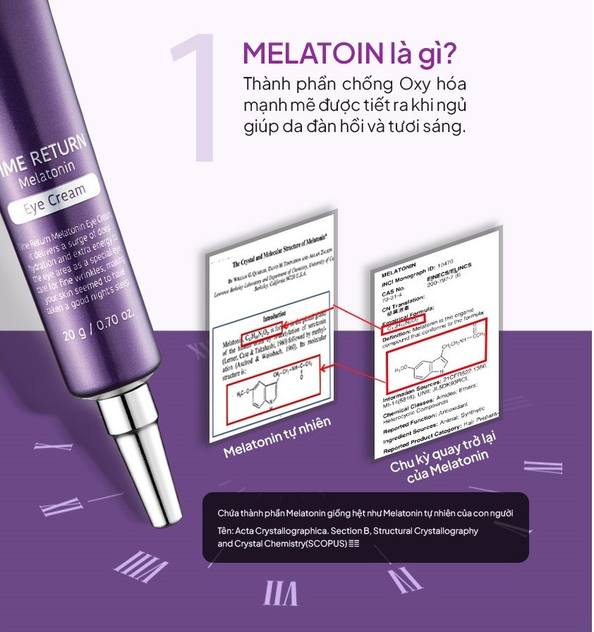 Kem Dưỡng Mắt Đa Năng Maxclinic Time Return Melatonn Eye Cream 20g - Image 4
