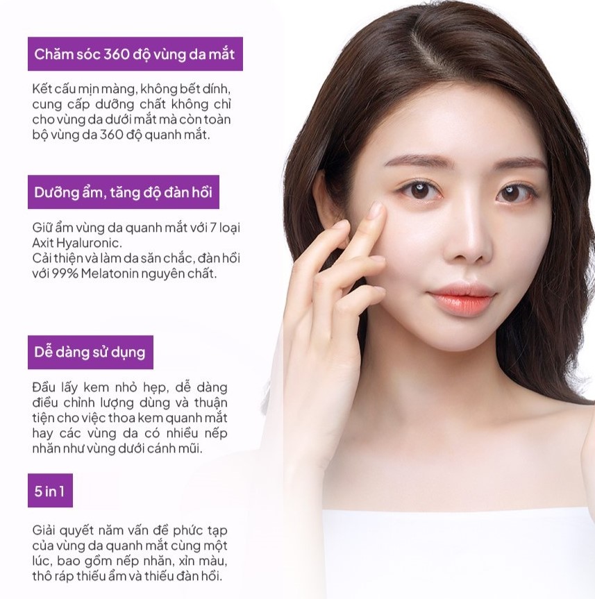 Kem Dưỡng Mắt Đa Năng Maxclinic Time Return Melatonn Eye Cream 20g - Image 8