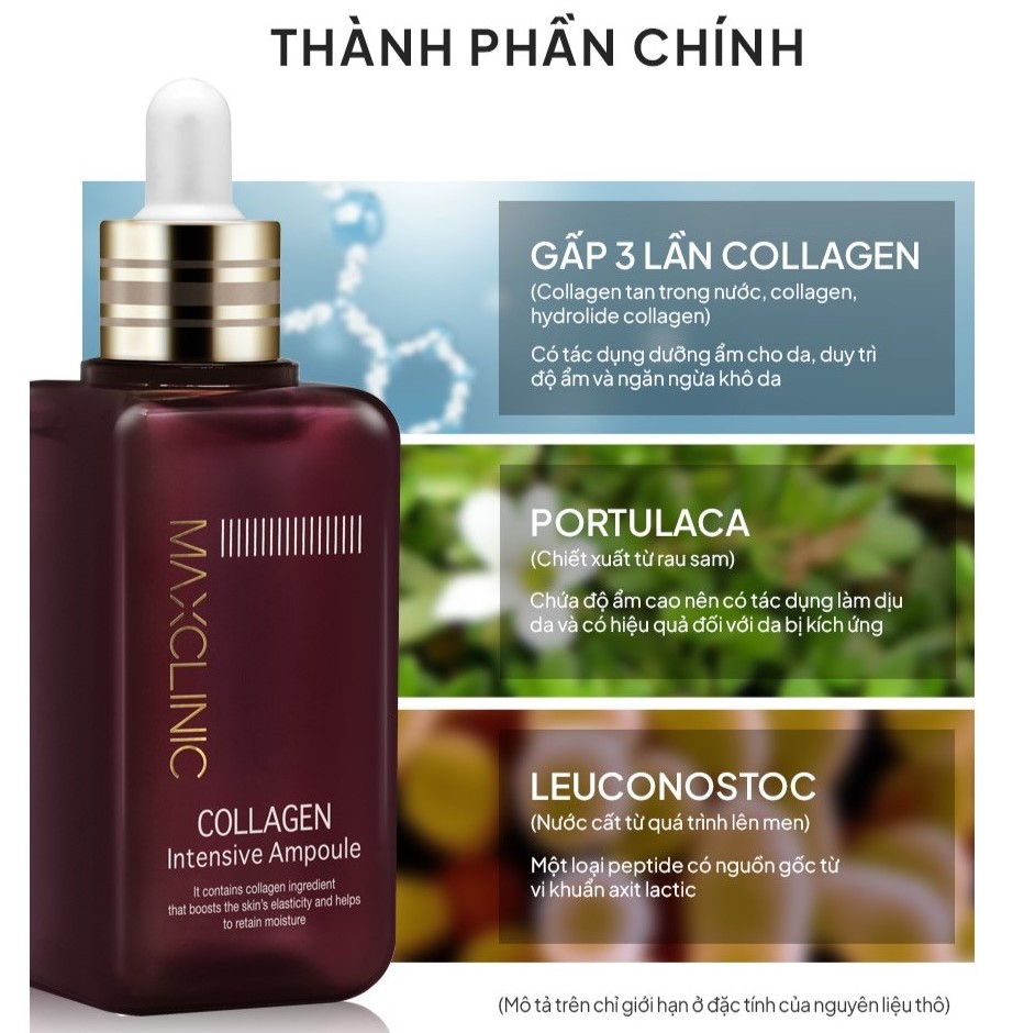 Tinh Chất Collagen Dưỡng Da Và Ngăn Ngừa Lão Hóa Maxclinic Collagen Intensive Ampoule 100ml - Image 5