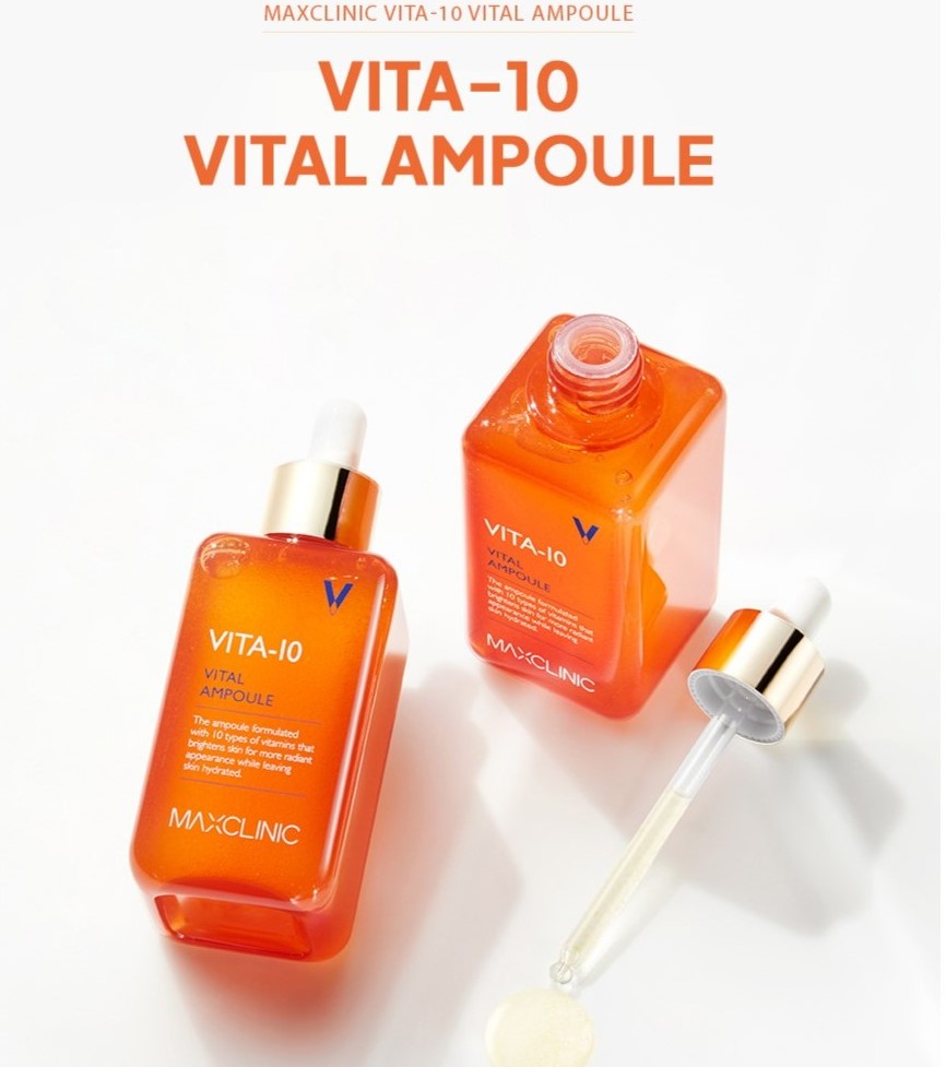 Tinh Chất Dưỡng Sáng Da Mờ Thâm Maxclinic Vita-10 Vital Ampoule 100ml - Image 5