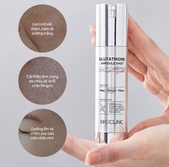 Tinh Chất Dưỡng Trắng Và Cải Thiện Nếp Nhăn Maxclinic Glutathione Ampoule Shot 50ml - Image 1