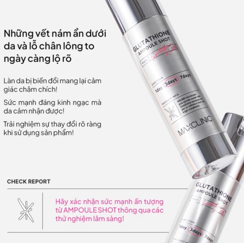 Tinh Chất Dưỡng Trắng Và Cải Thiện Nếp Nhăn Maxclinic Glutathione Ampoule Shot 50ml - Image 3