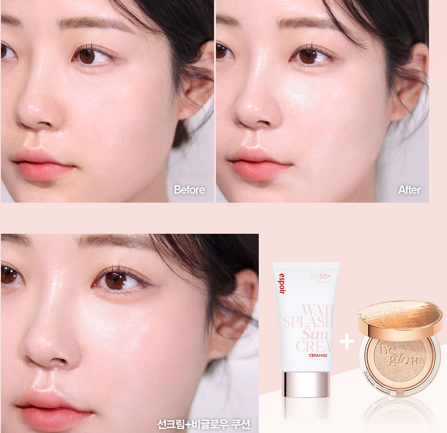 Kem Chống Nắng Espoir Water Splash Sun Cream Cica Tone Up/ Ceramide/ Fresh Cica SPF50+ PA++++ - Image 6