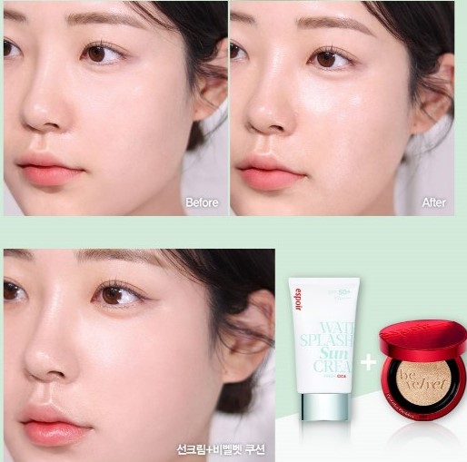 Kem Chống Nắng Espoir Water Splash Sun Cream Cica Tone Up/ Ceramide/ Fresh Cica SPF50+ PA++++ - Image 7