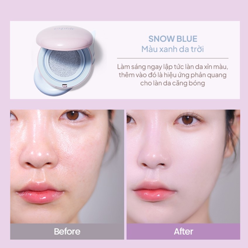 Phấn Nước Chống Nắng Nâng Tone Espoir Dewlike Jello Tone Up Cushion SPF50+ PA+++ 15gr - Image 5