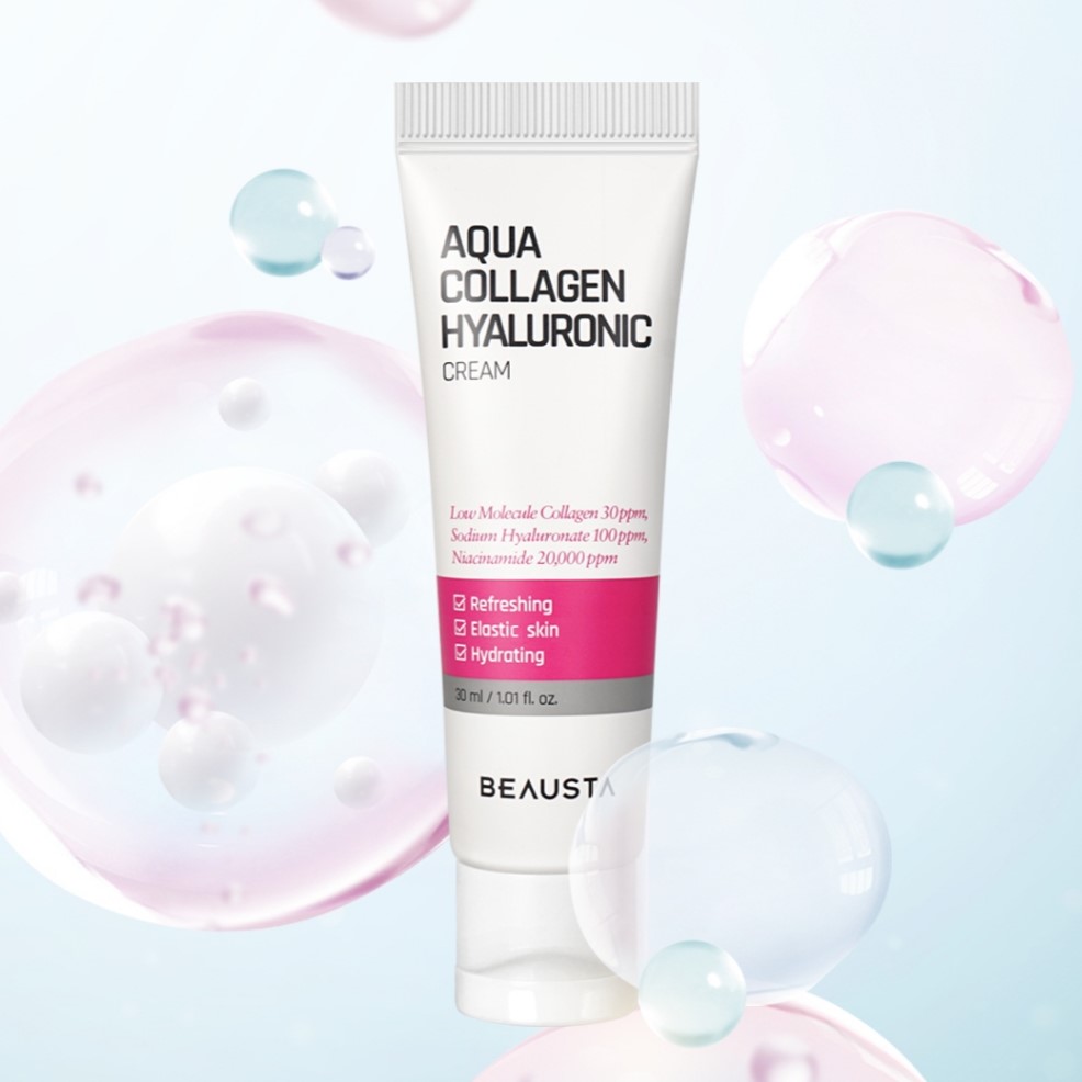 Kem Dưỡng Ẩm Cấp Nước Beausta Aqua Collagen Hyaluronic 30ml - Image 4