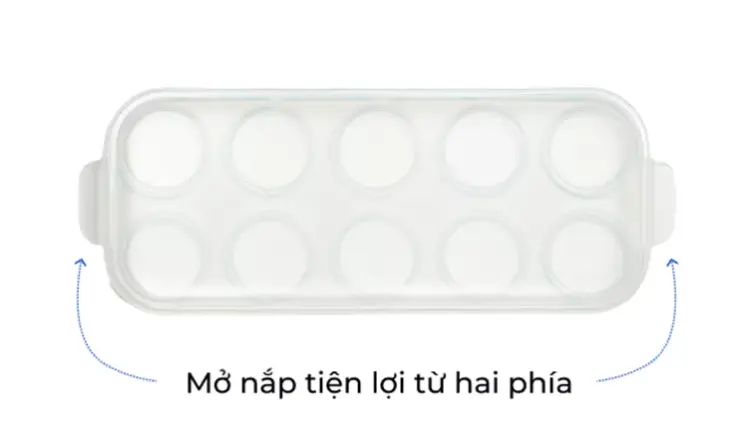 Khay Silicone Trữ Đông Thực Phẩm Ăn Dặm Cho Bé Standard145 Hàn Quốc An Toàn, Tiện Lợi, 10 Ngăn, 450ml, Kèm Nắp Đậy