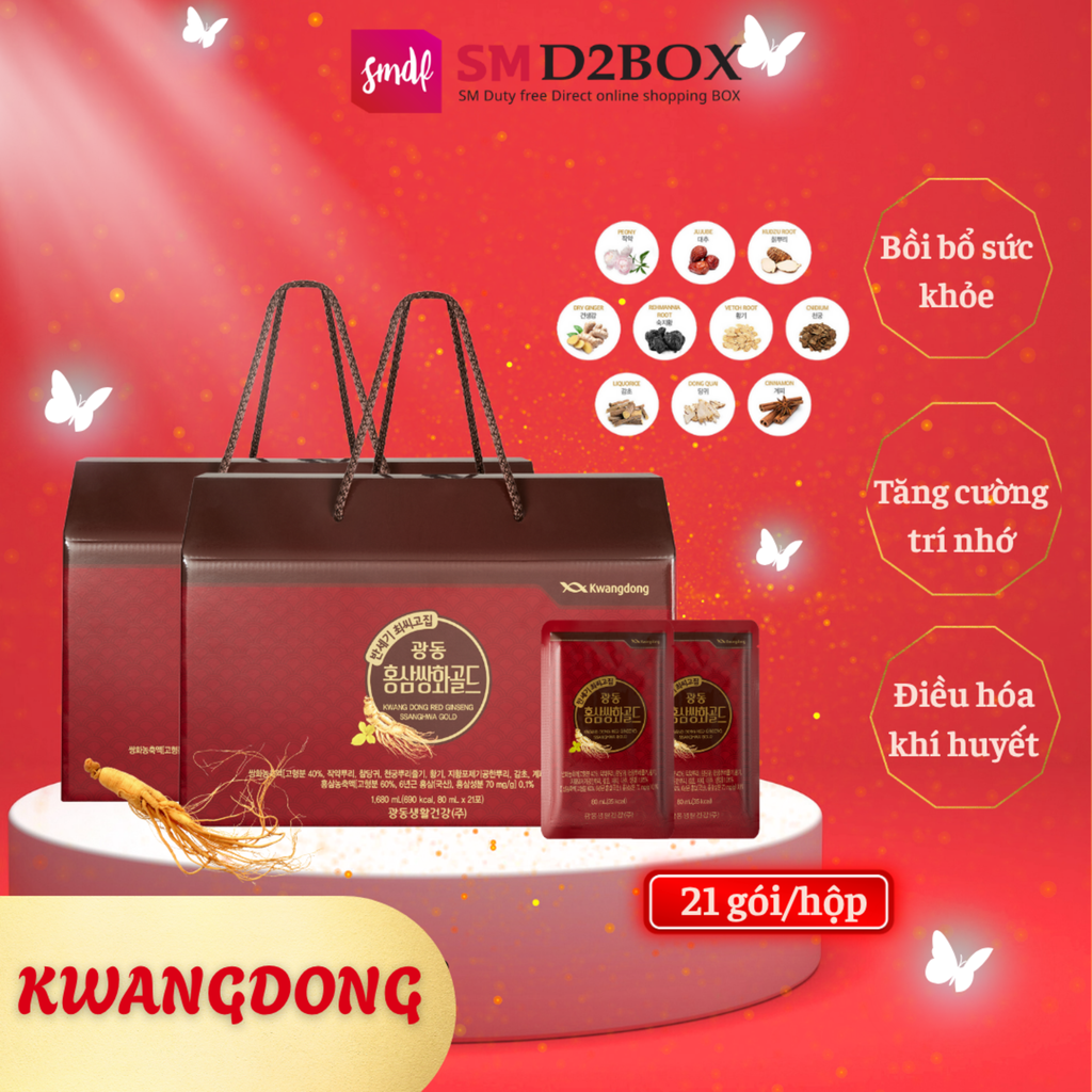 Nước Hồng Sâm Thảo Mộc Cung Đình Kwangdong Red Ginseng Ssanghwa Gold