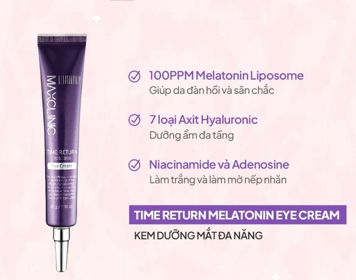 [P00000KQ] Kem Dưỡng Mắt Đa Năng Maxclinic Time Return Melatonn Eye Cream 20g
